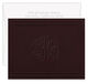 Mocha Classic Monogram Frame Folded Note Cards - Embossed Image 3 of 3